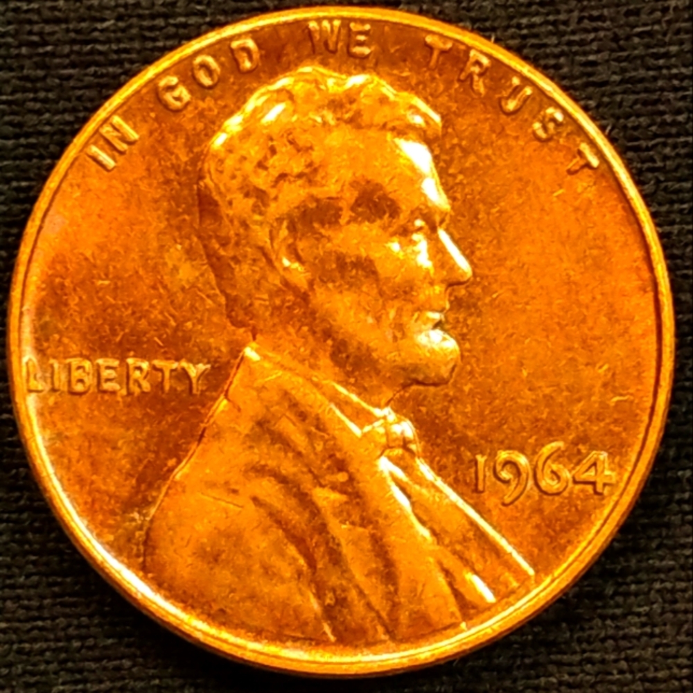 🔥1964 P Lincoln Penny,🔥  In Brilliant Condition💯